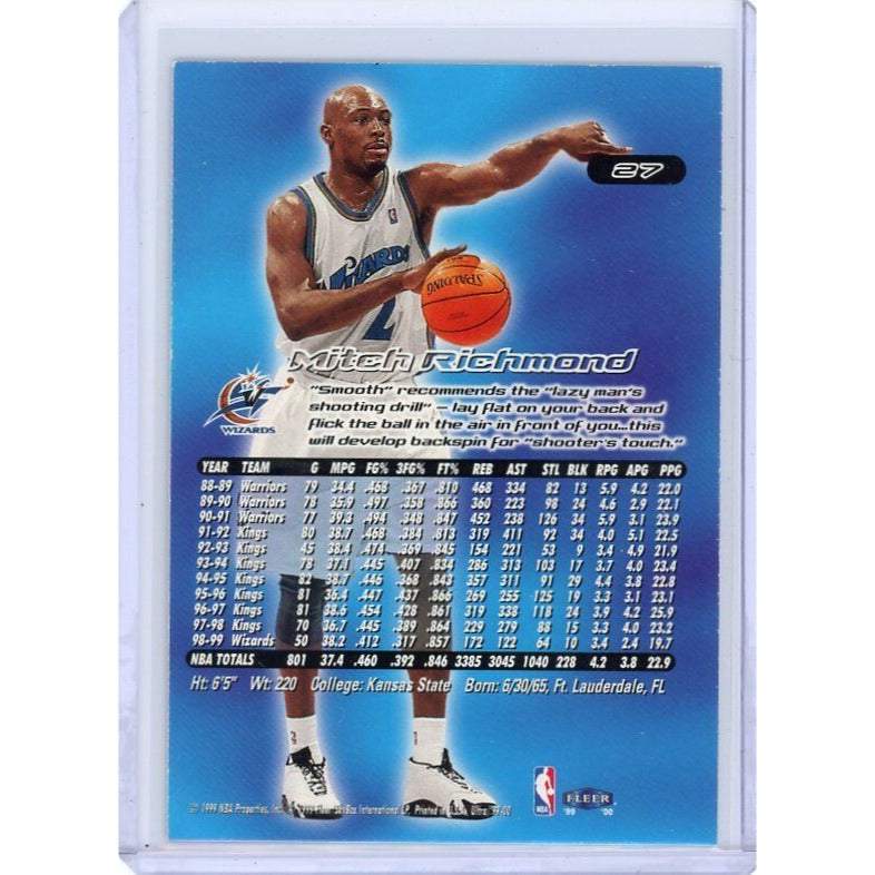 1999-00 Washington Wizards  Mitch Richmond Fleer Ultra #27