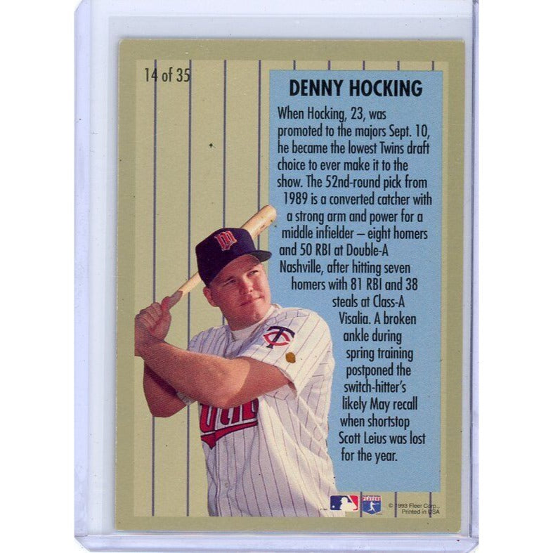 1994 Minnesota Twins Denny Hocking  Fleer Major League Prospects #14