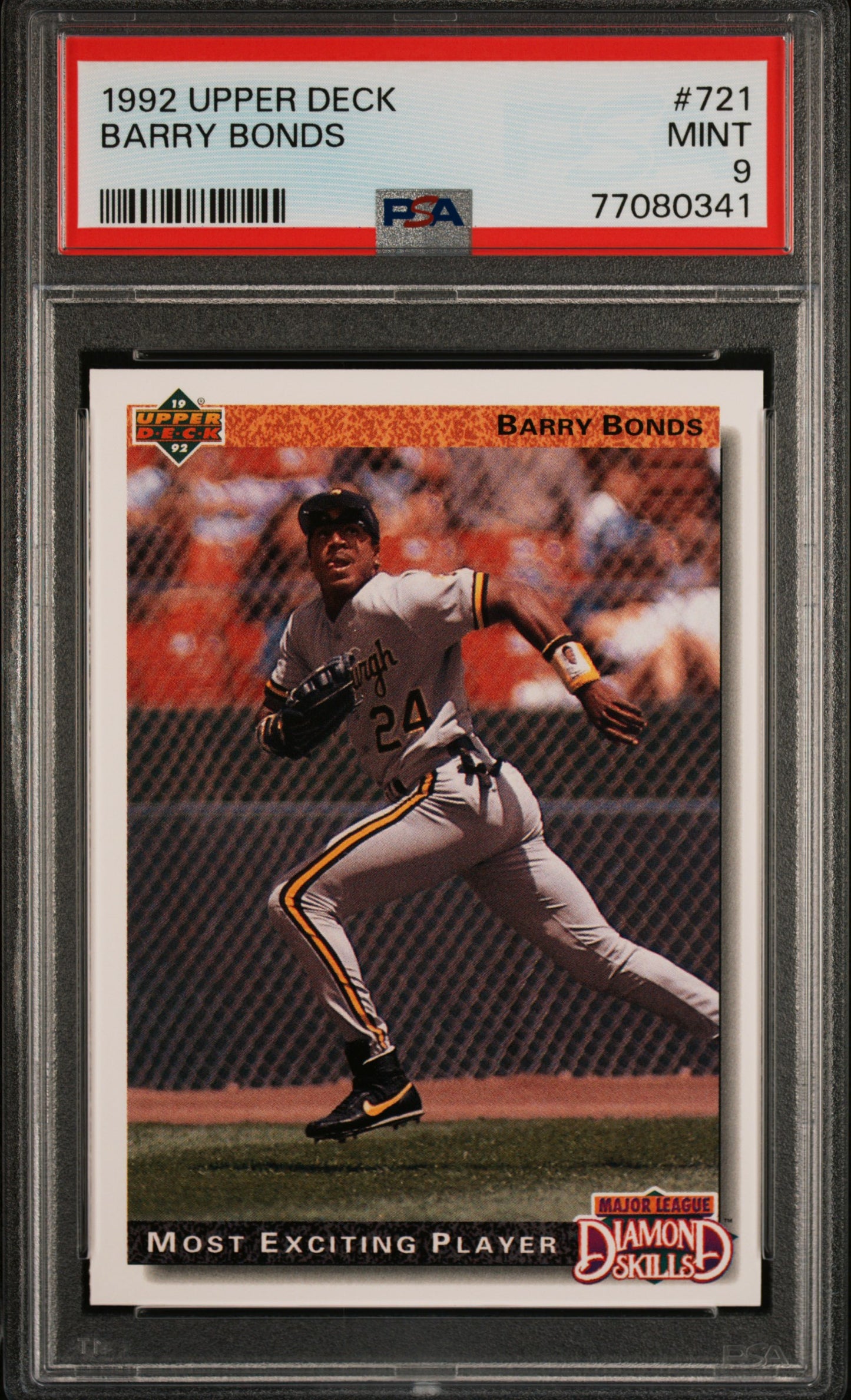 1992 Barry Bonds Upper Deck #721 PSA 9