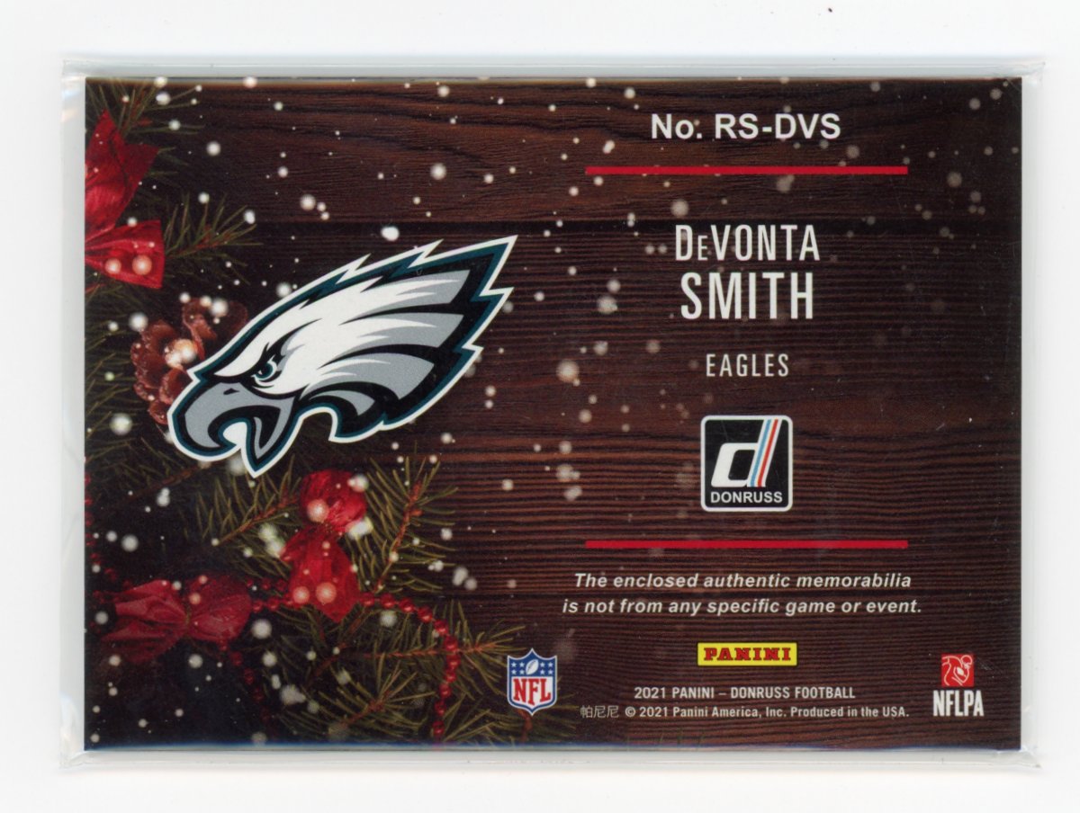 2021 Devonta Smith Donruss #RS-DVS Rookie Holiday Sweater