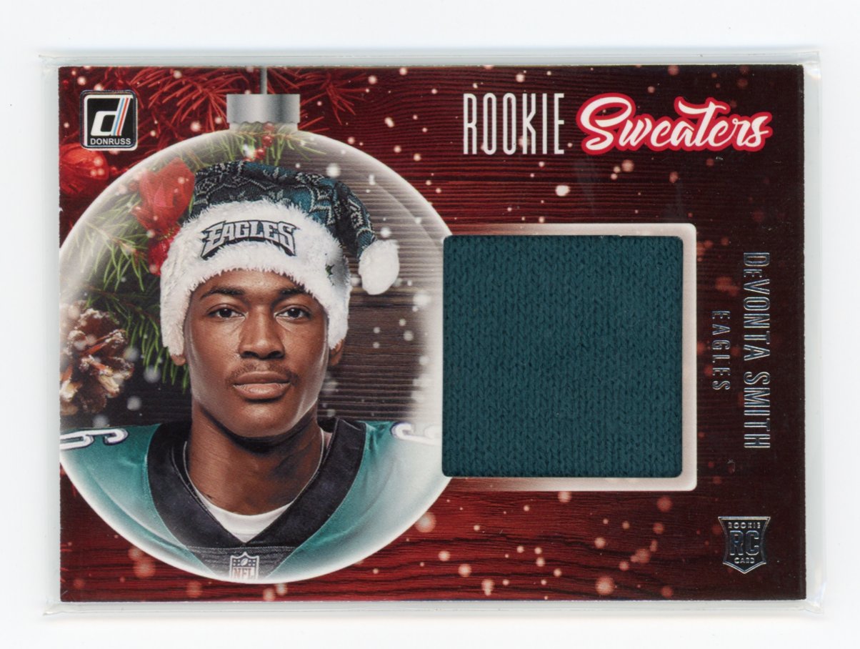 2021 Devonta Smith Donruss #RS-DVS Rookie Holiday Sweater