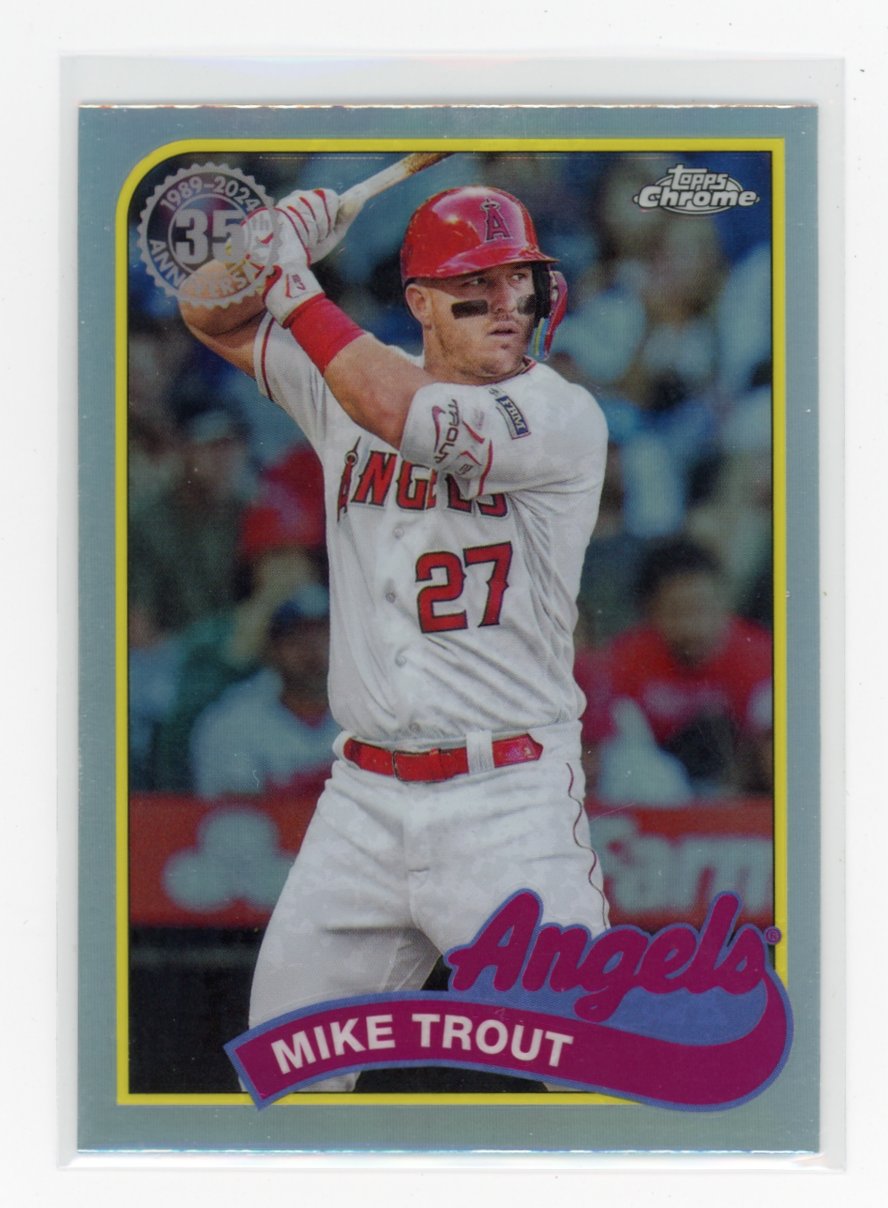 2024 Mike Trout Topps Chrome #89CB-1 1989 Topps Baseball