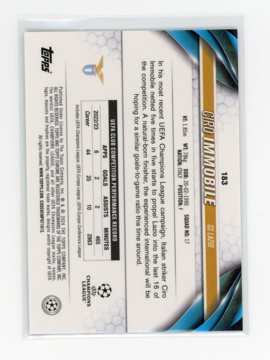 2024 Cro Immobile Topps Chrome #183 001/199