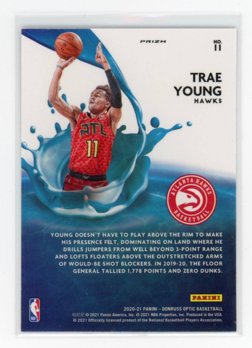 2020-21 Trae Young Donruss Optic #11 Splash! Purple