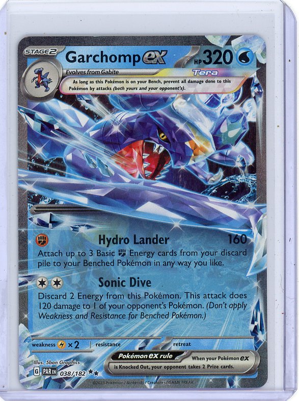 Pokemon - Garchomp EX SV04: Paradox Rift #038/182