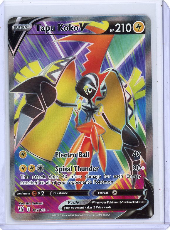 Pokemon - Tapu Koko V (Full Art) SWSH05: Battle Styles #147/163