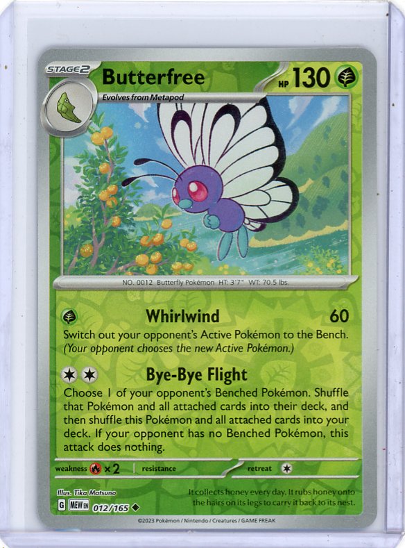 Pokemon - Butterfree SV: Scarlet & Violet 151 #012/165