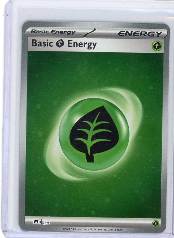 Pokemon - Basic Grass Energy (Holo) SV01: Scarlet & Violet Base Set #001