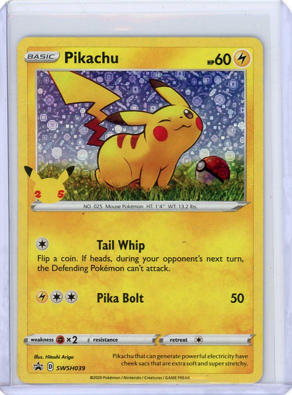 Pokemon- Pikachu SWSH: Sword & Shield Promo Cards #SWSH039