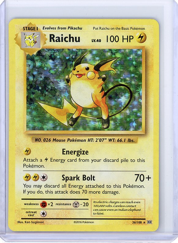 Pokemon- Raichu XY - Evolutions #36/108