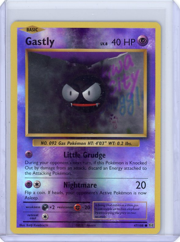 Pokemon- Gastly XY - Evolutions #47/108