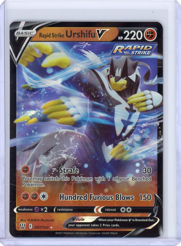 Pokemon- Rapid Strike Urshifu V SWSH05: Battle Styles #087/163