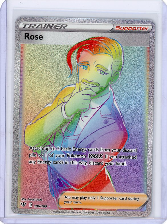 Pokemon- Rose (Secret) SWSH03: Darkness Ablaze #196/189