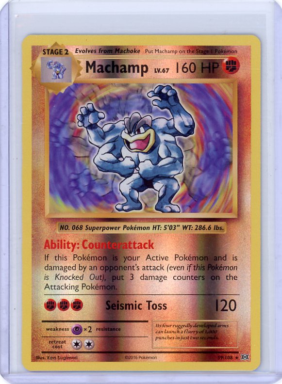 Pokemon- Machamp XY - Evolutions #59/108