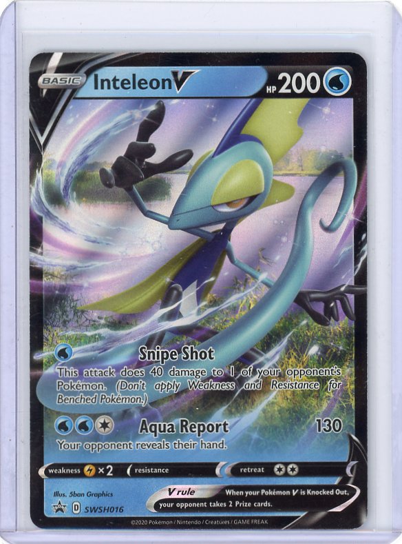 Pokemon- Inteleon V SWSH: Sword & Shield Promo Cards #SWSH016