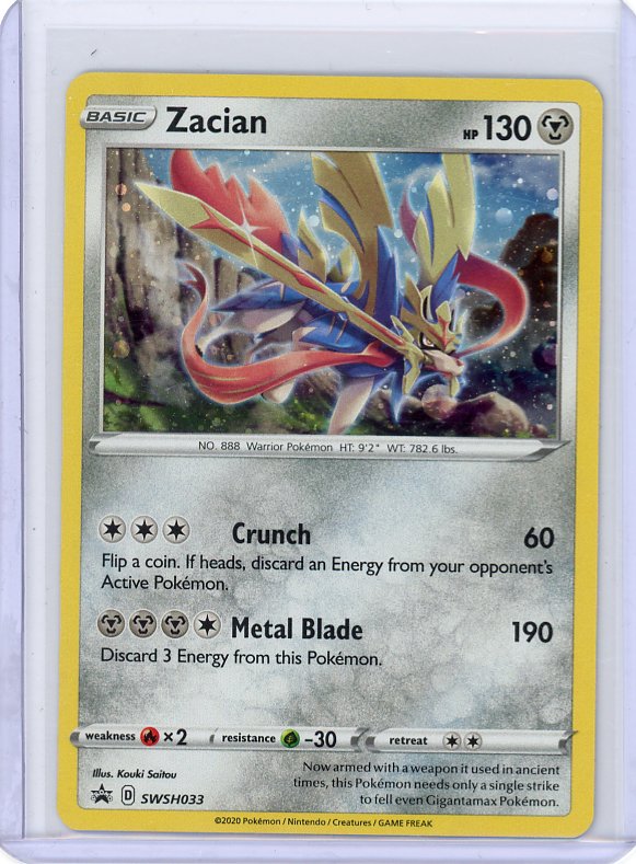 Pokemon- Zacian SWSH: Sword & Shield Promo Cards #SWSH033