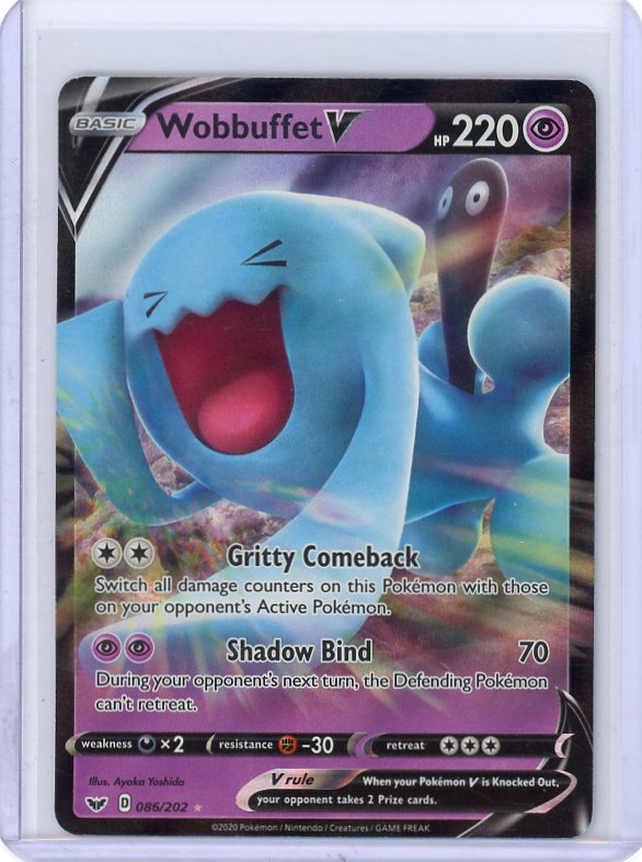 Pokemon- Wobbuffet V SWSH01: Sword & Shield Base Set #086/202