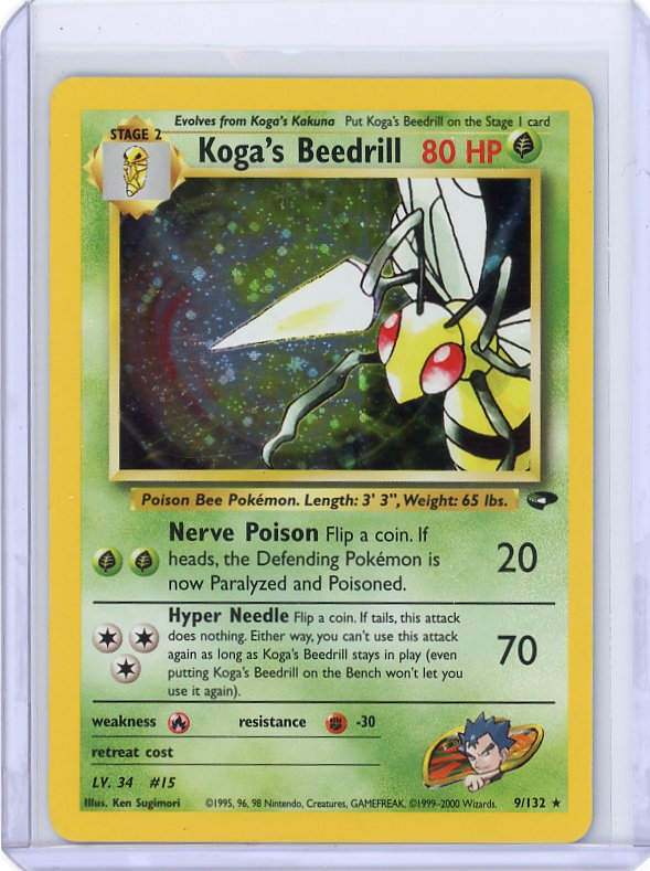 Pokemon-  Koga's Beedrill Gym Challenge #009/132