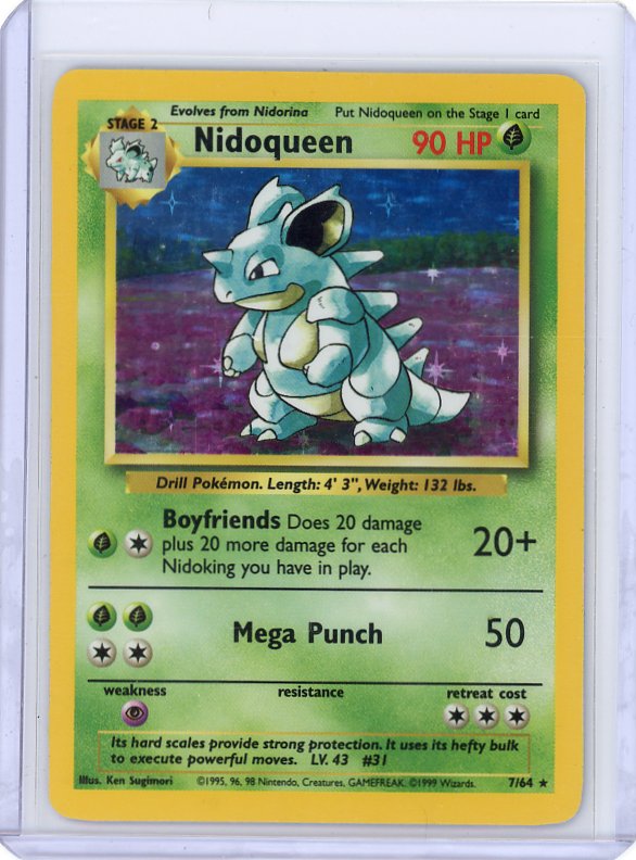 Pokemon- Nidoqueen (7) Jungle #07/64