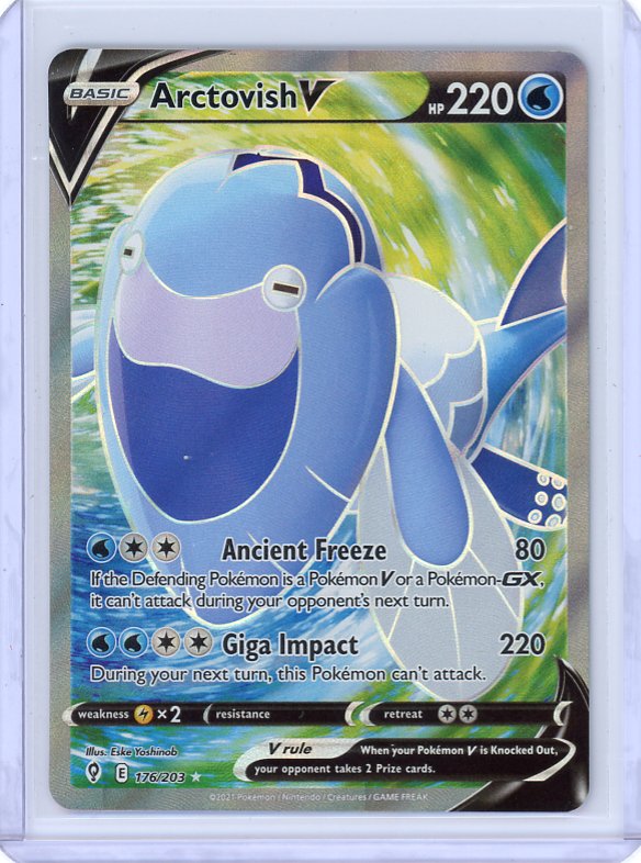 Pokemon- Arctovish V (Full Art) SWSH07: Evolving Skies #176/203