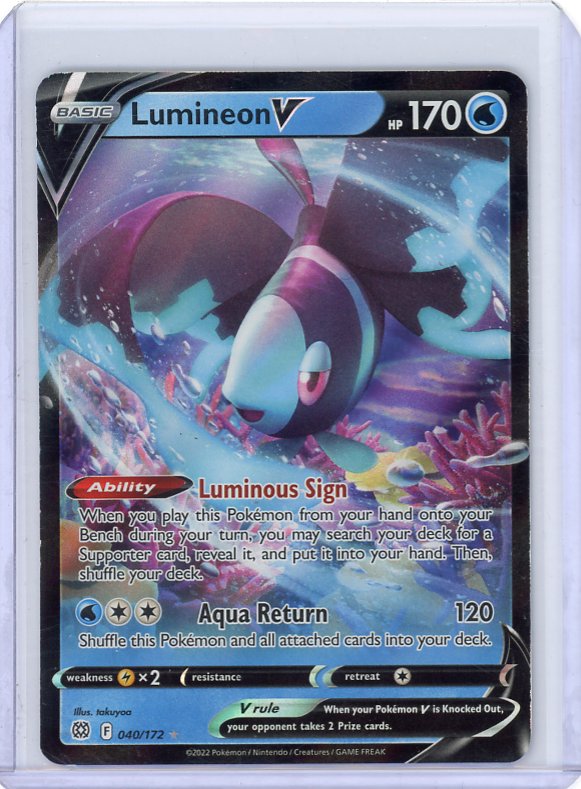 Pokemon- Lumineon V SWSH09: Brilliant Stars #040/172