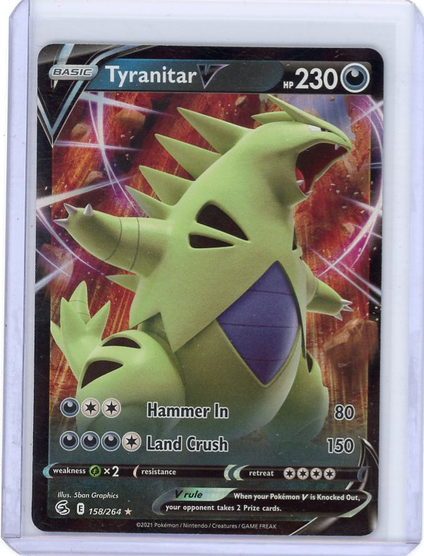 Pokemon- Tyranitar V SWSH08: Fusion Strike #158/264