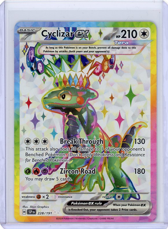 Pokemon- Cyclizar ex SV08: Surging Sparks #228/191