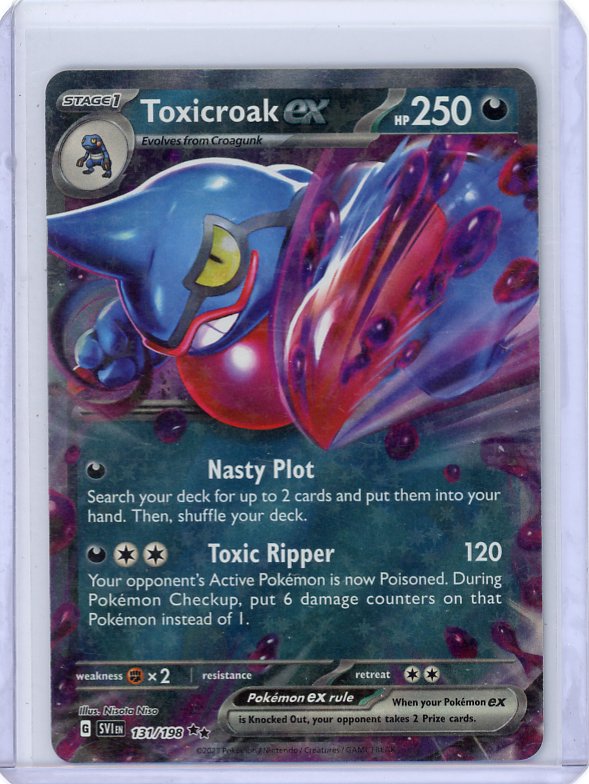 Pokemon- Toxicroak ex SV01: Scarlet & Violet #131/198