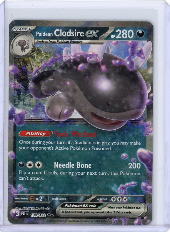 Pokemon- Paldean Clodsire ex SV02: Paldea Evolved #130/193