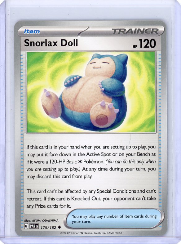 Pokemon- Snorlax Doll SV04: Paradox Rift #175/182