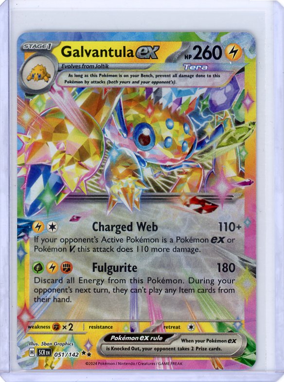 Pokemon : Galvantula ex SV07: Stellar Crown #051/142