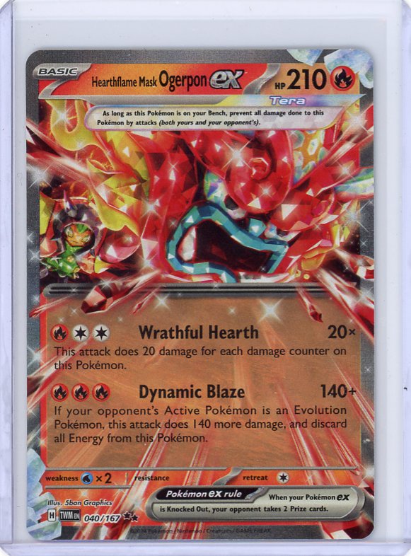Pokemon : Hearthflame Mask Ogerpon ex SV06: Twilight Masquerade #040/167