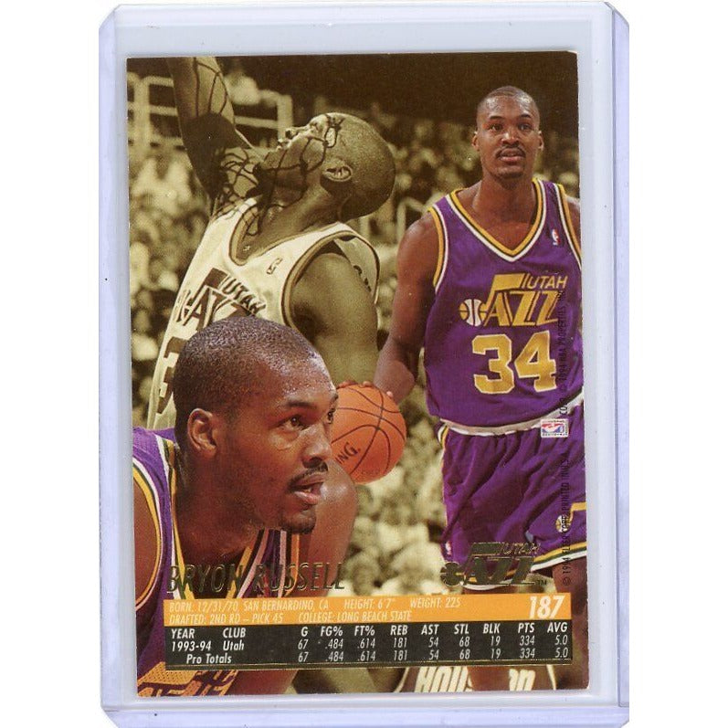 1994-95 Utah Jazz Byron Russell Fleer Ultra #187