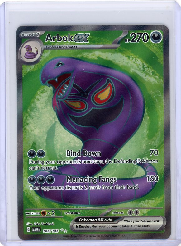 Pokemon: Arbok ex. SV: Scarlet & Violet 151 #185/165