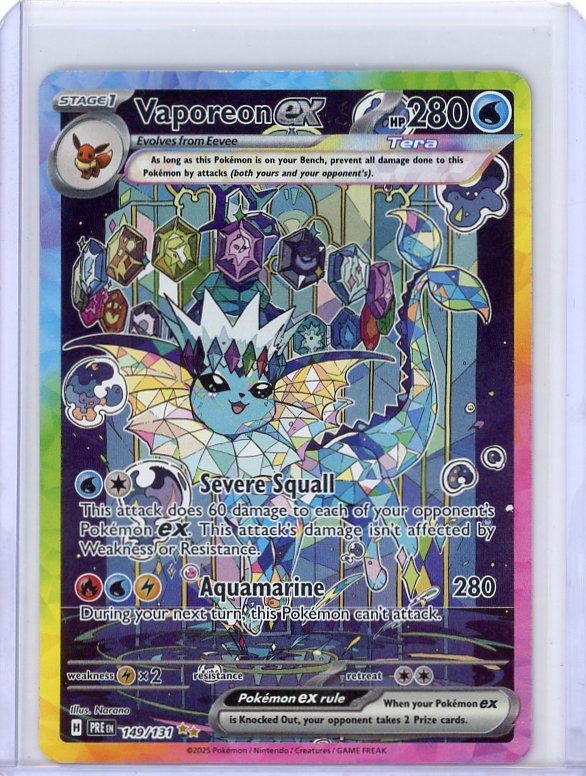Pokemon: Vaporeon ex SV: Prismatic Evolutions #149/131