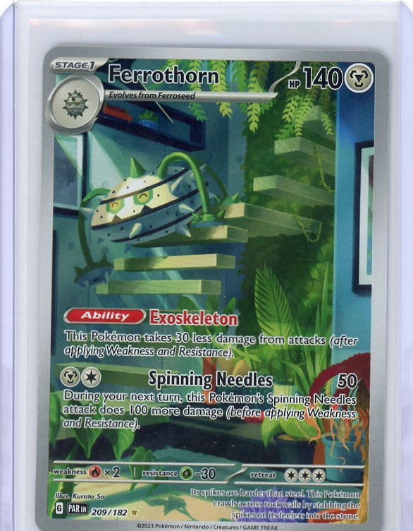 Pokemon: Ferrothorn SV04: Paradox Rift #209/182
