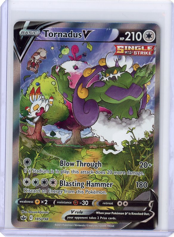 Pokemon: Tornadus V SWSH06: Chilling Reign #185/198