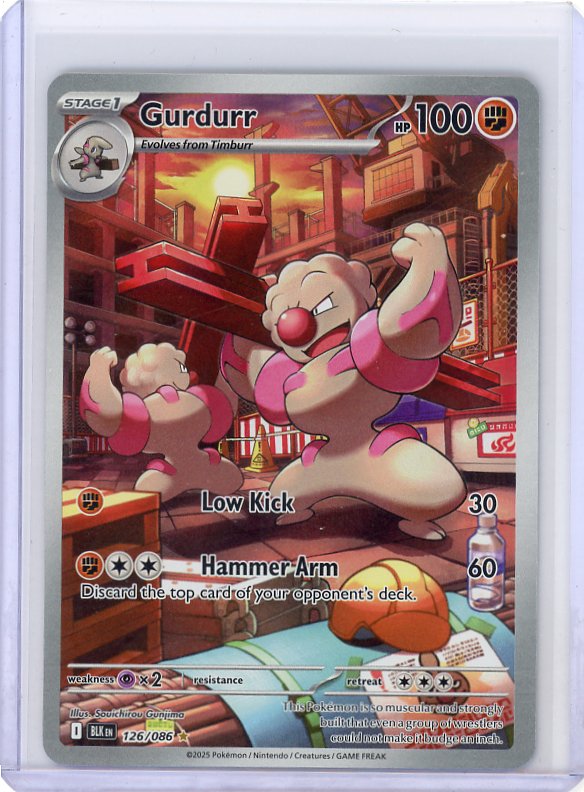 Pokemon: Gurdurr SV: Black Bolt #126/086