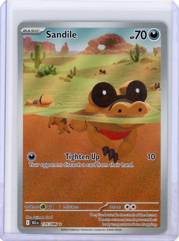 Pokemon: Sandile SV: Black Bolt #135/086