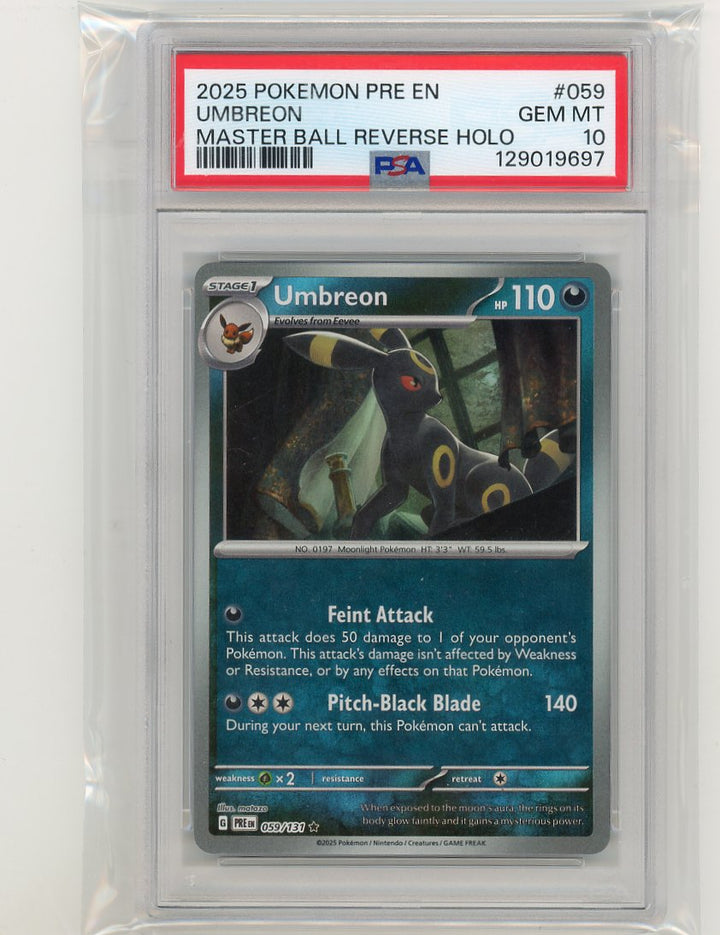 Pokemon: Umbreon (Master Ball Pattern) SV: Prismatic Evolutions #059/131