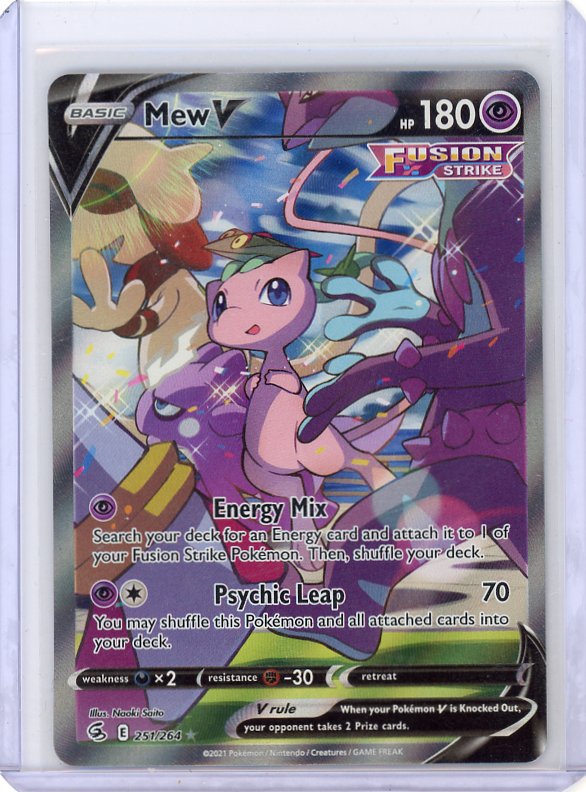 Pokemon: Mew V (Alt Art) SWSH08: Fusion Strike #251/264