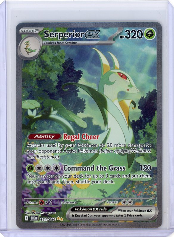 Pokemon: Serperior ex SV: Black Bolt #164/086
