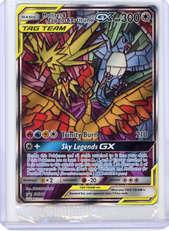 Pokemon: Moltres & Zapdos & Articuno GX SM Promos #SM210