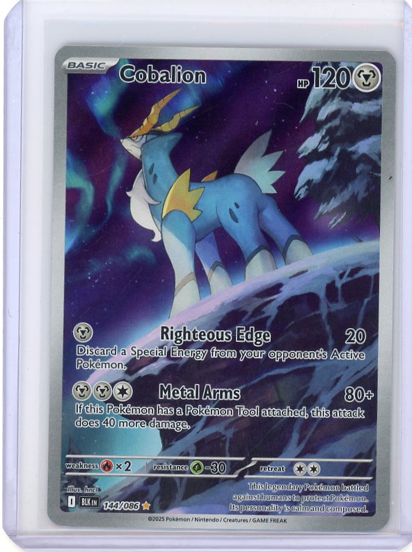 Pokemon: Cobalion SV: Black Bolt #144/086