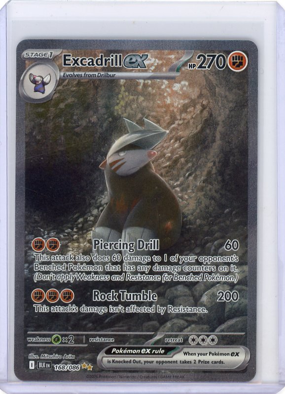Pokemon: Escadrill ex SV: Black Bolt #168/086