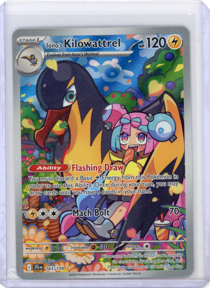Pokemon: Iono's Kilowattrel SV09: Journey Together #163/159