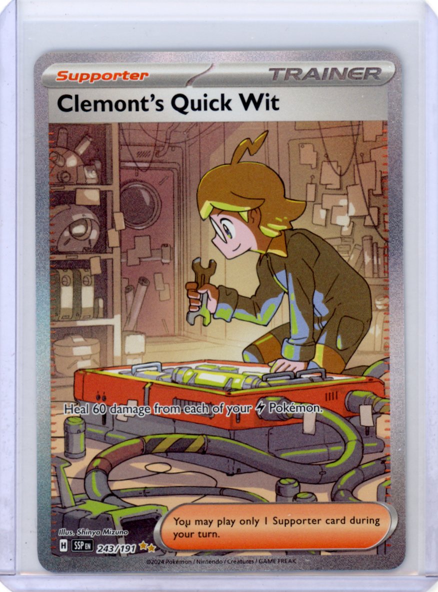 Pokemon: Clemont's Quick Wit SV08: Surging Sparks #243/191