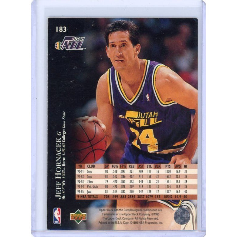 1995-96 Utah Jazz Jeff Hornacek Upper Deck #183