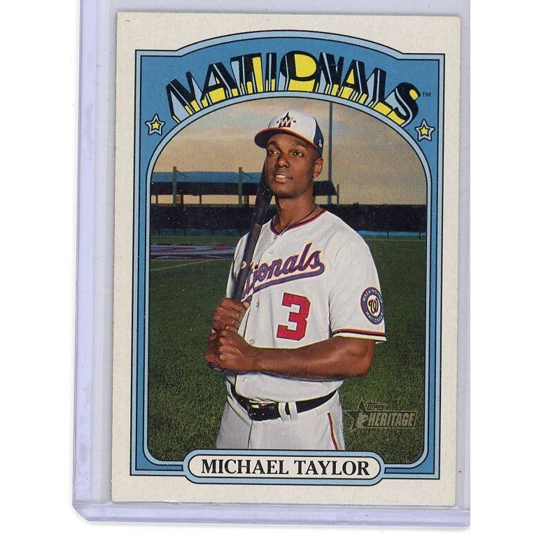 2021 Washington Nationals Michael Taylor Topps Heritage #200