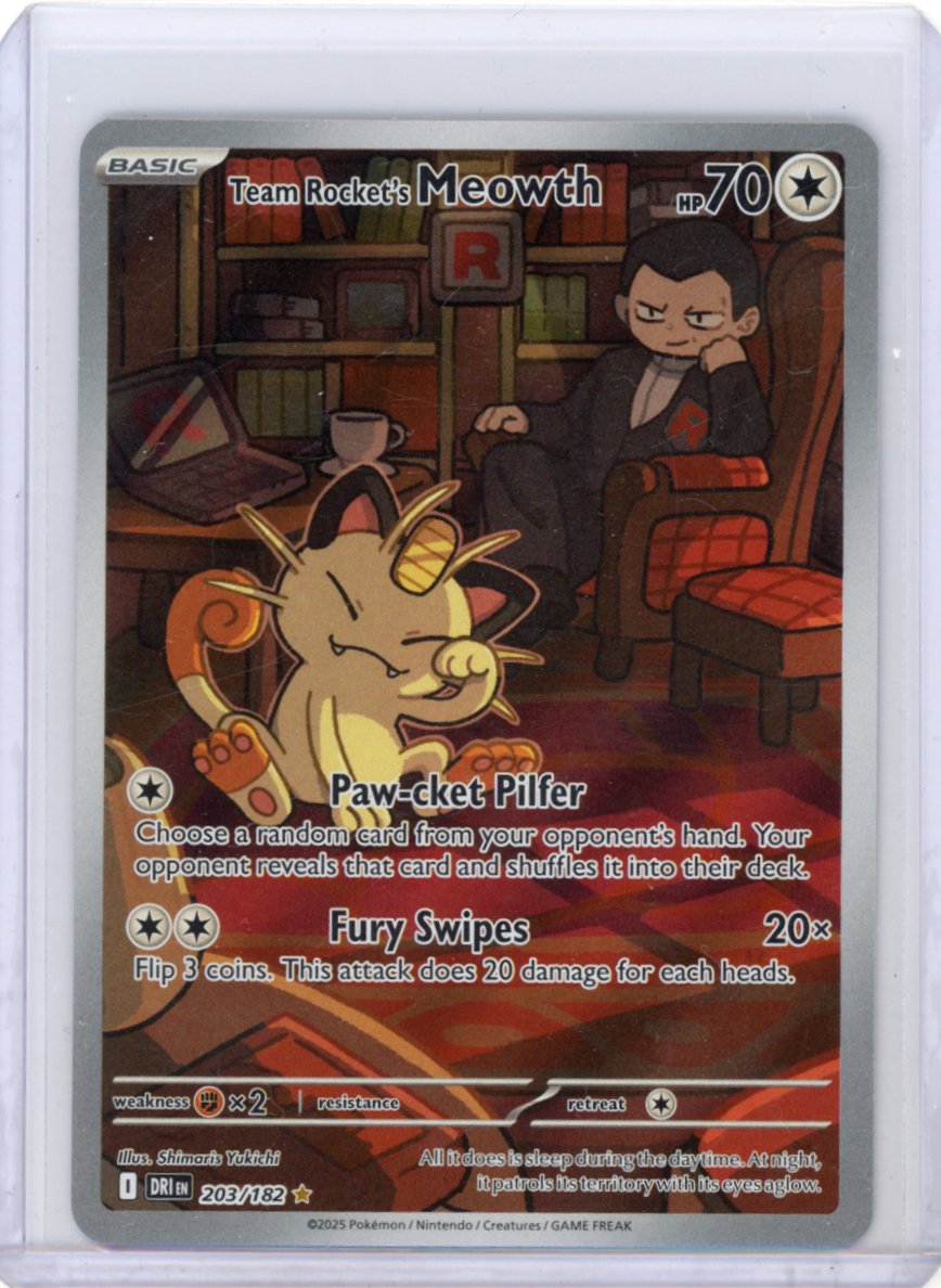 Team Rocket's Meowth - SV10: Destined Rivals #203/182